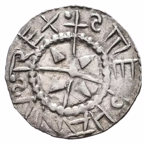 Denár, Husz.1, pěkná zachovalost, patina, lehce exc. Rv.,