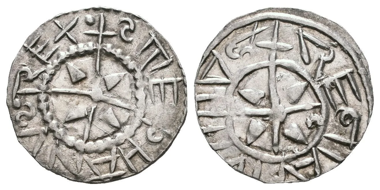 Denár, Husz.1, pěkná zachovalost, patina, lehce exc. Rv., — 1