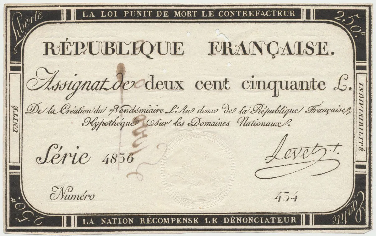 Francie, 250 Livres 1793, P.A75
