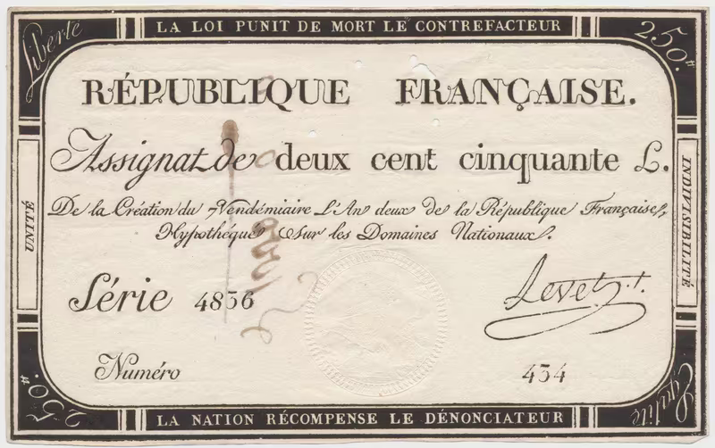 Francie, 250 Livres 1793, P.A75