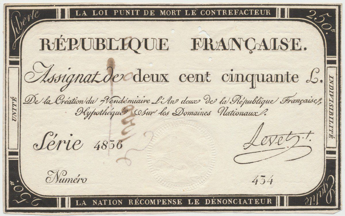 Francie, 250 Livres 1793, P.A75