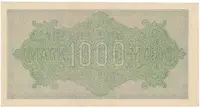 Německo, 1000 Mark 1922, vod. Hakensterne, zelené 6-místné číslo, Ro.75a - fotografie 2