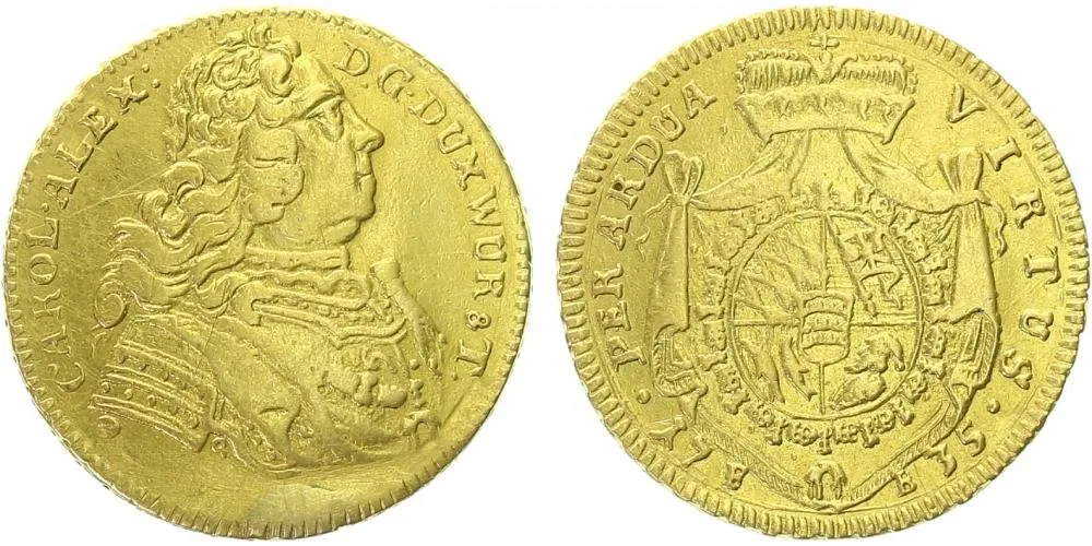Württemberg, Karl Alexander, 1733 - 1737 — 1