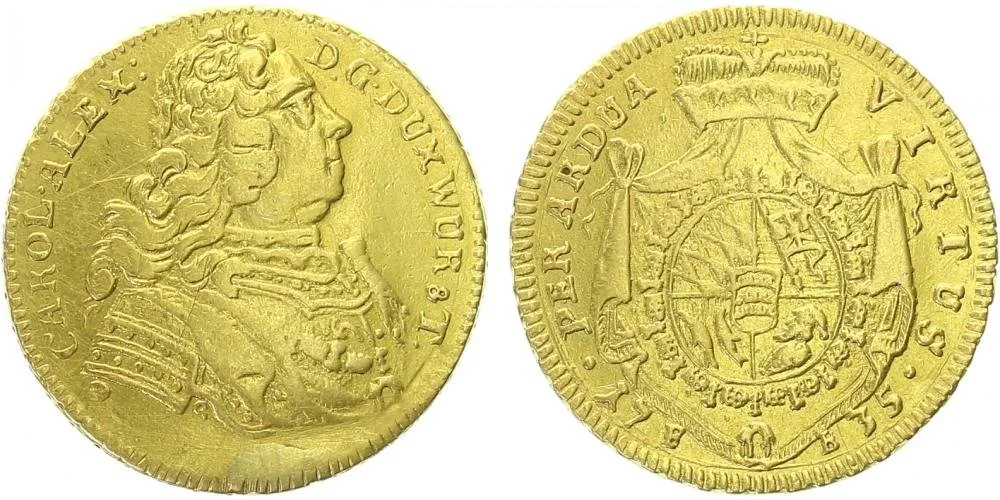 Württemberg, Karl Alexander, 1733 - 1737 — 1