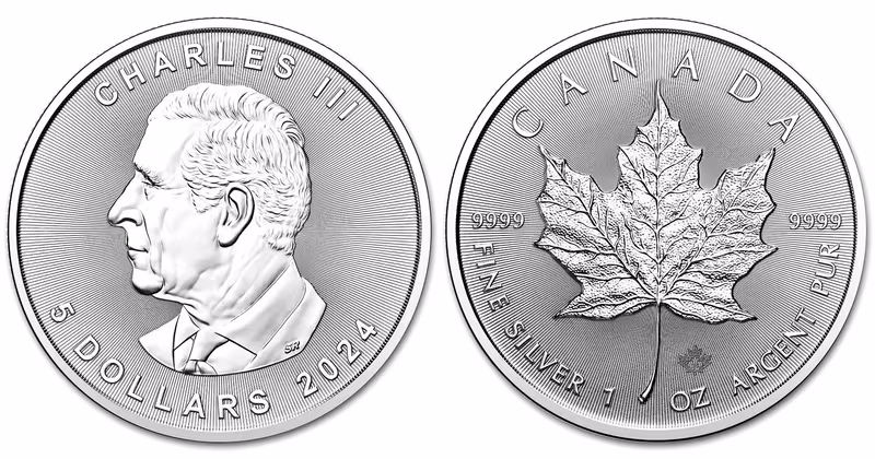 Kanada, 5 Dollars 2024 - Maple Leaf