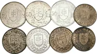 Soubor mincí - 50 Koruna 1944 (3x), 20 Koruna 1941 (3x), 10 Koruna 1944, — 2