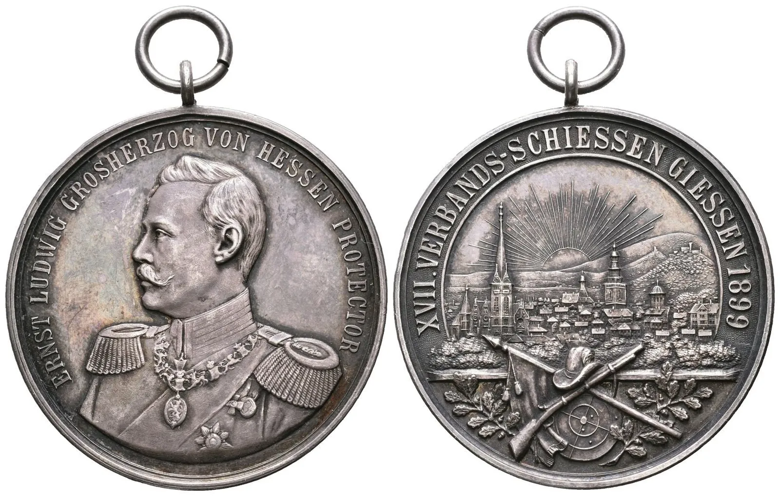 AR Medaile 1899 - XVII. Spolkové střelby v Giessen — 1