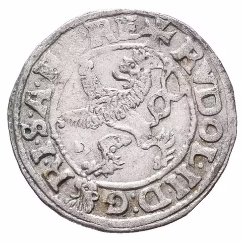 Malý groš 1581, Praha-Gebhart, HN.8a (opis 6b), malá koruna,