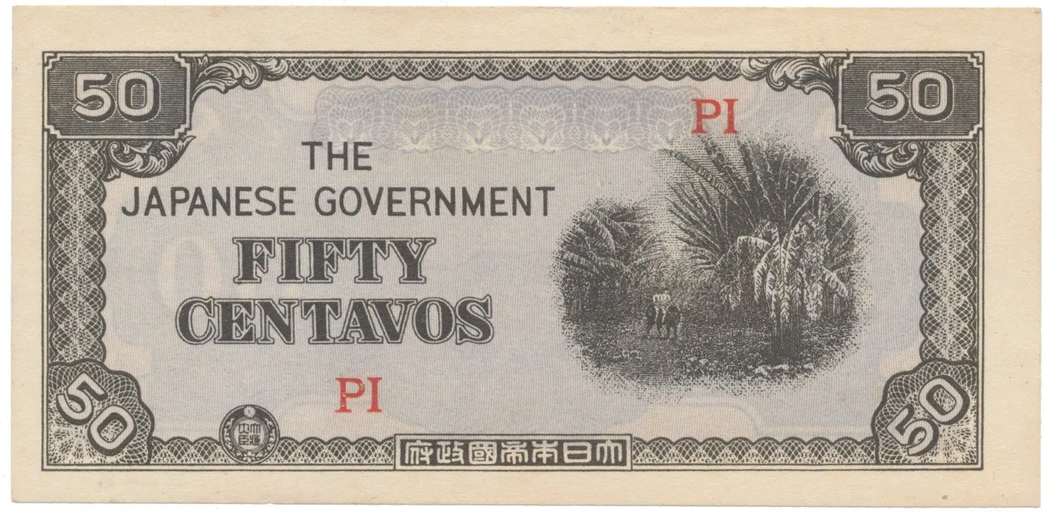 Filipíny - japonská okupace, 50 Centavos (1942), P.105b