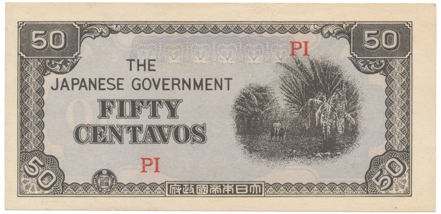 Filipíny - japonská okupace, 50 Centavos (1942), P.105b