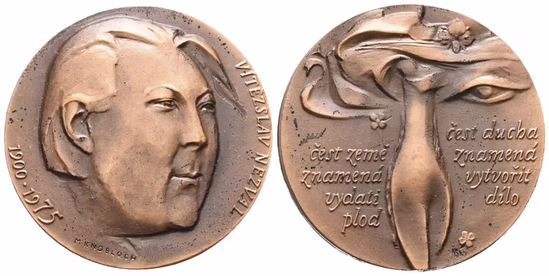 AE Medaile 1975 - Vítězslav Nezval