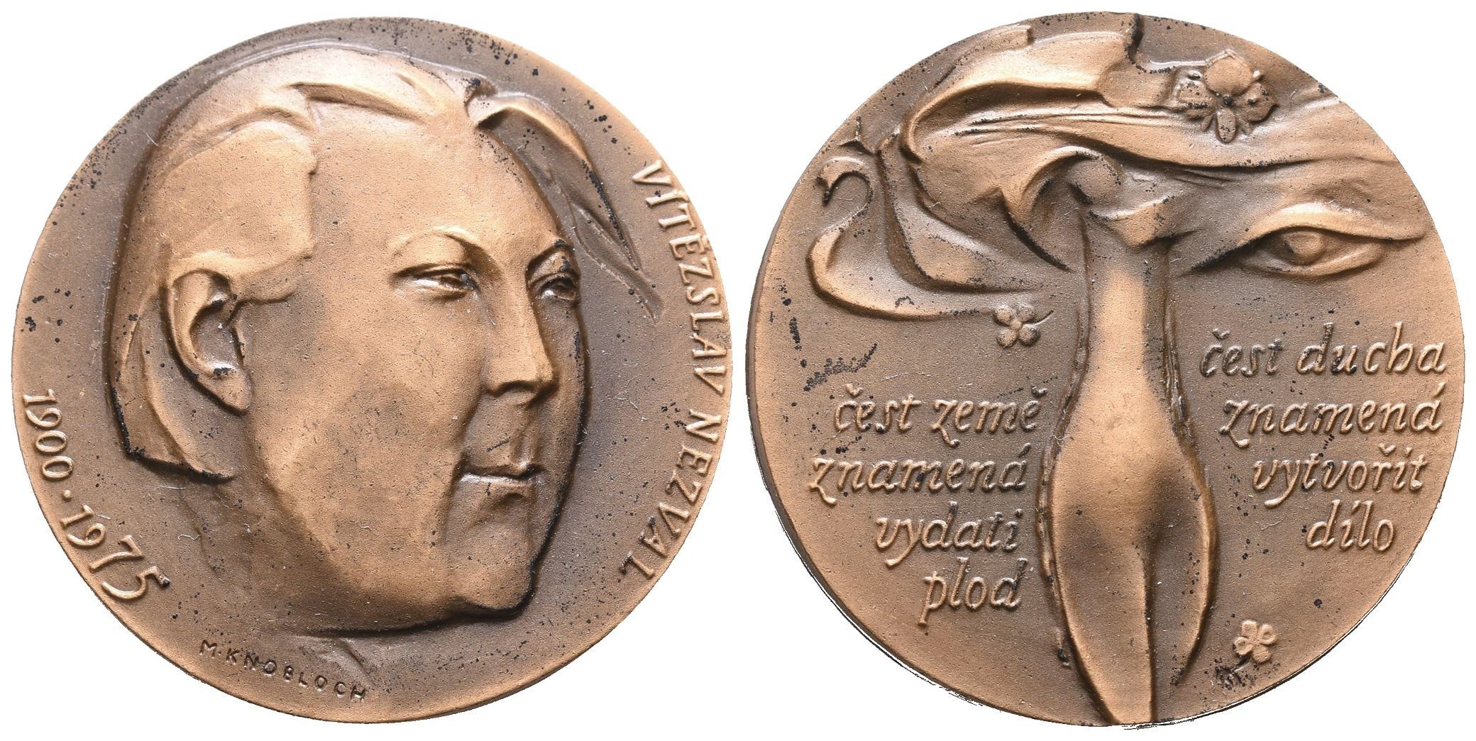 AE Medaile 1975 - Vítězslav Nezval