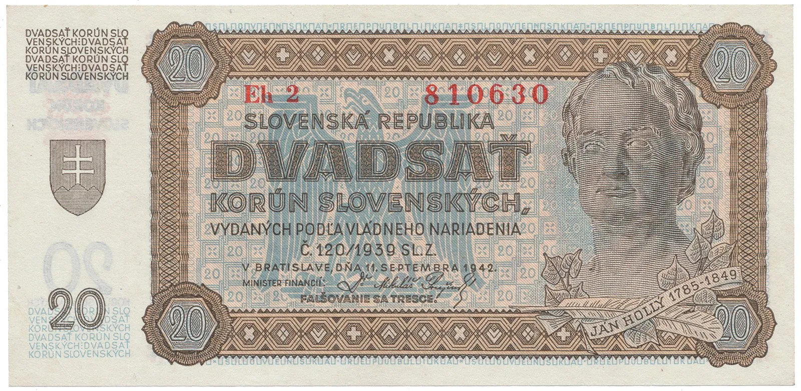 Slovenský stát, 1939 - 1945 — 1
