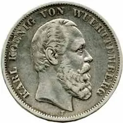 Württemberg, Karl, 1864 - 1891 — 1