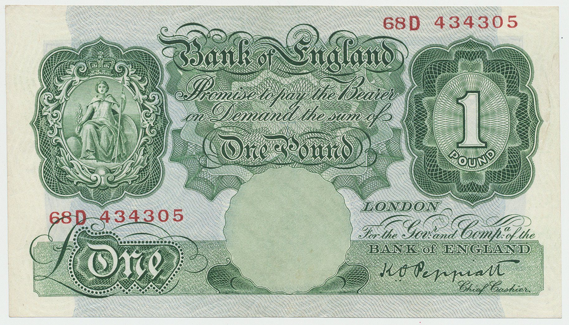 Velká Británie, 1 Pound (1934~1939), Peppiatt, P.366c
