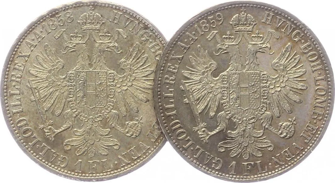 Rakouská a spolková měna, 1857 - 1892 — 1