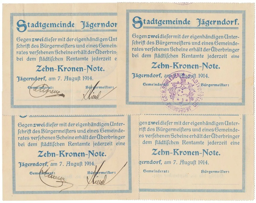 Nouzovky české od roku 1914 — 1