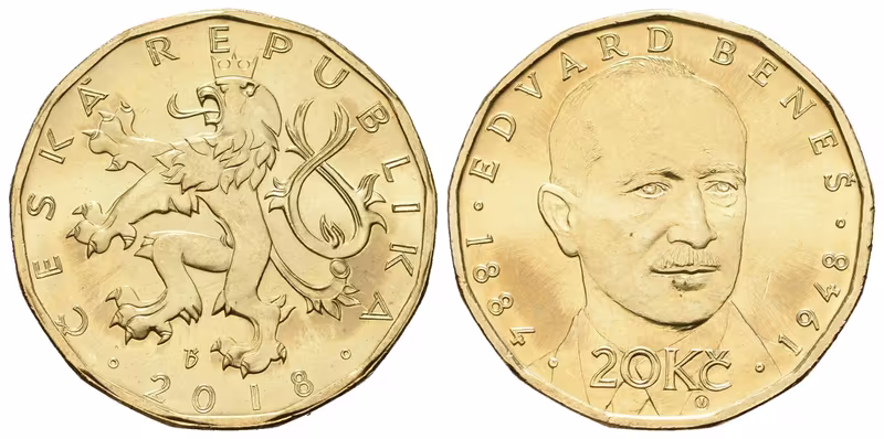 20 Koruna 2018 Edvard Beneš