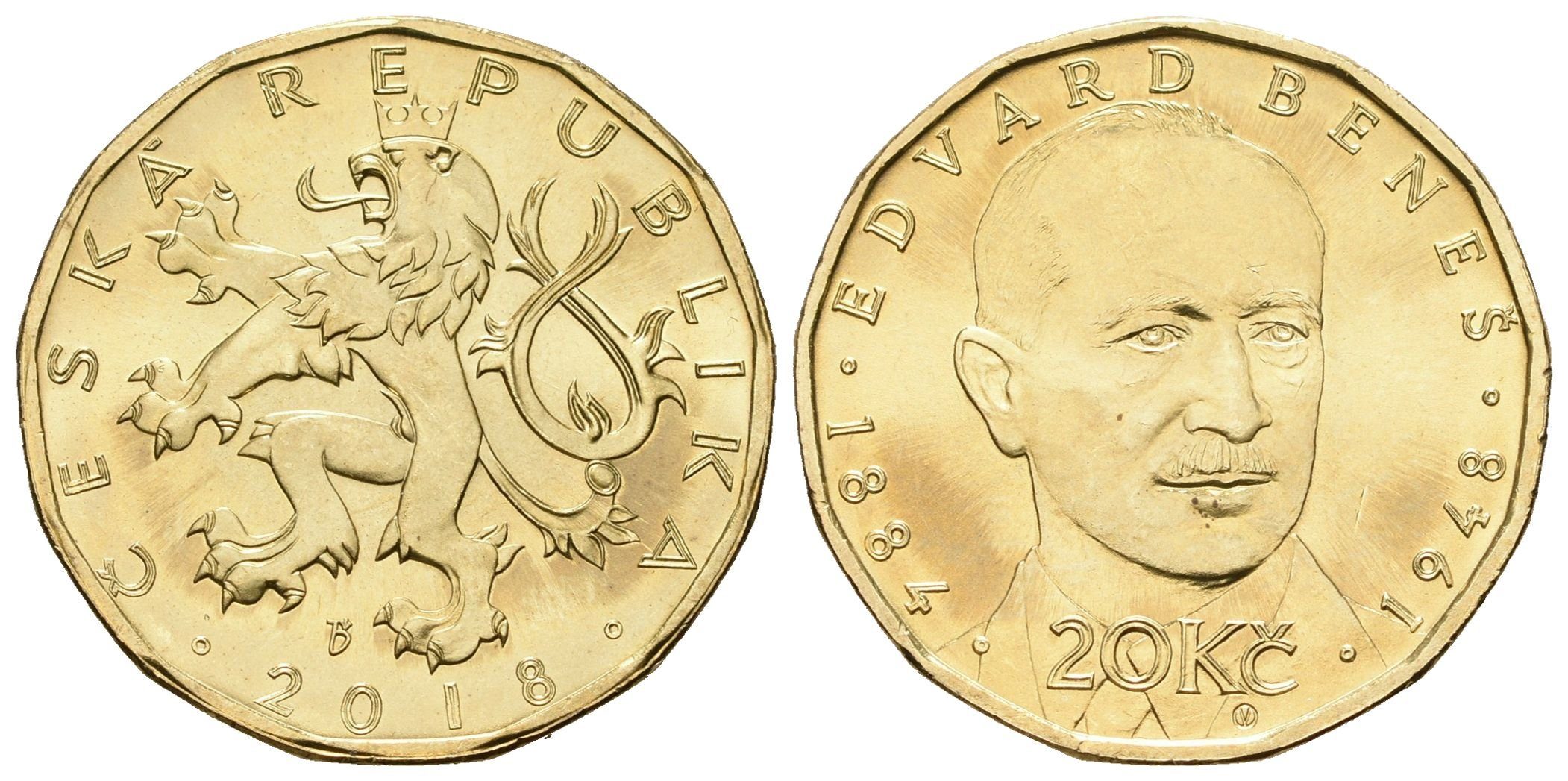 20 Koruna 2018 Edvard Beneš
