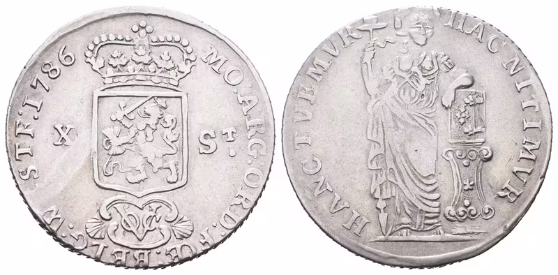 Nizozemí-Západní Frísko, X Stuiver 1786
