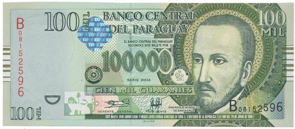 Paraguay, 100.000 Guaranies 2004, P.226