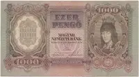 Maďarsko, 1000 Pengö 1943, Hej.H12a