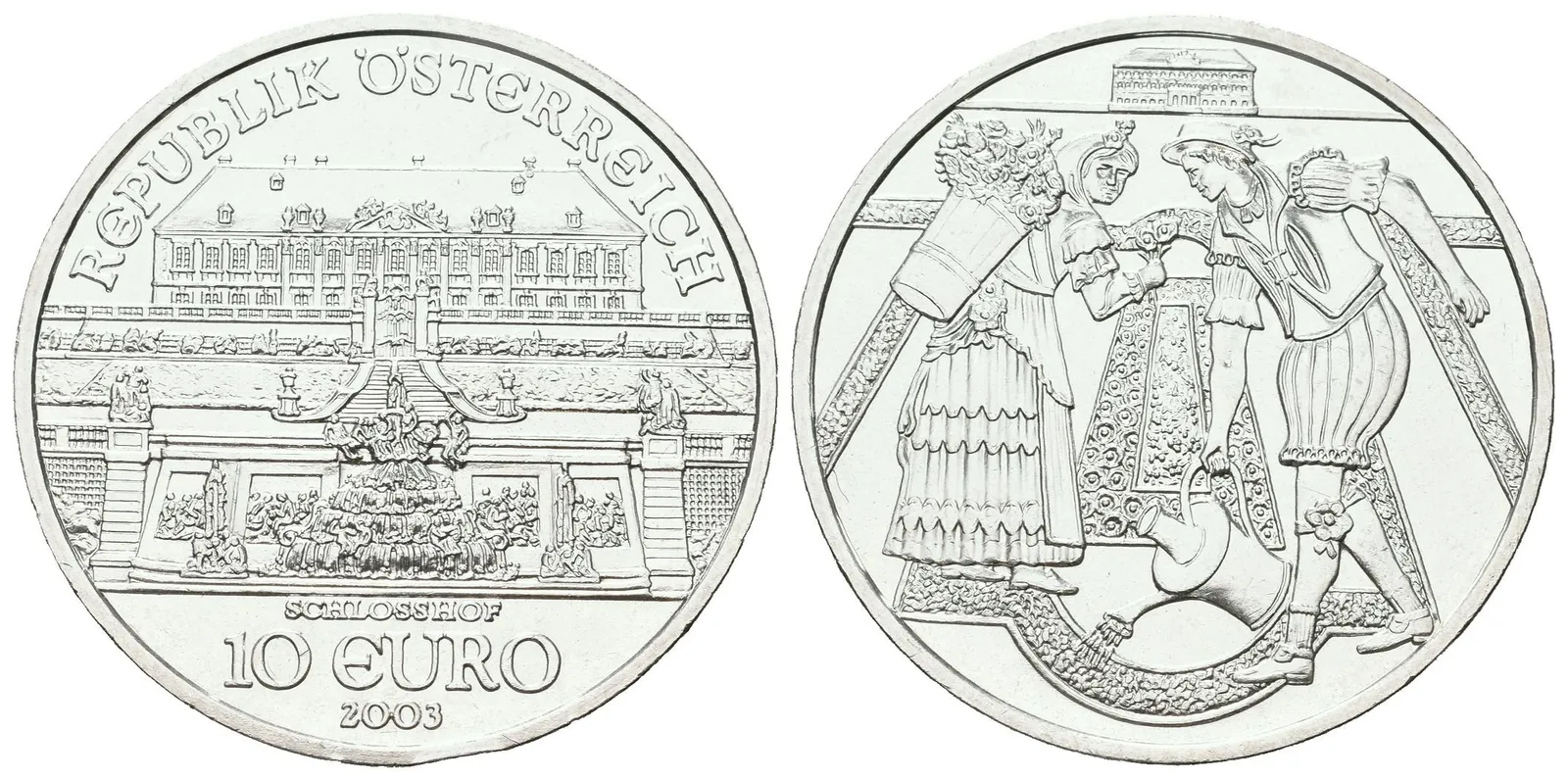 Rakousko, 10 Euro 2003 - Schloss Hof