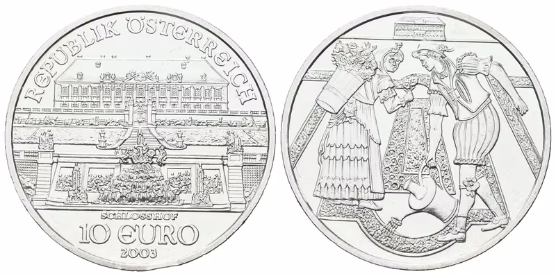 Rakousko, 10 Euro 2003 - Schloss Hof