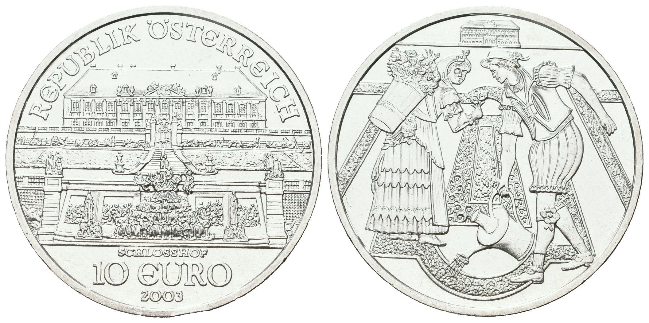 Rakousko, 10 Euro 2003 - Schloss Hof
