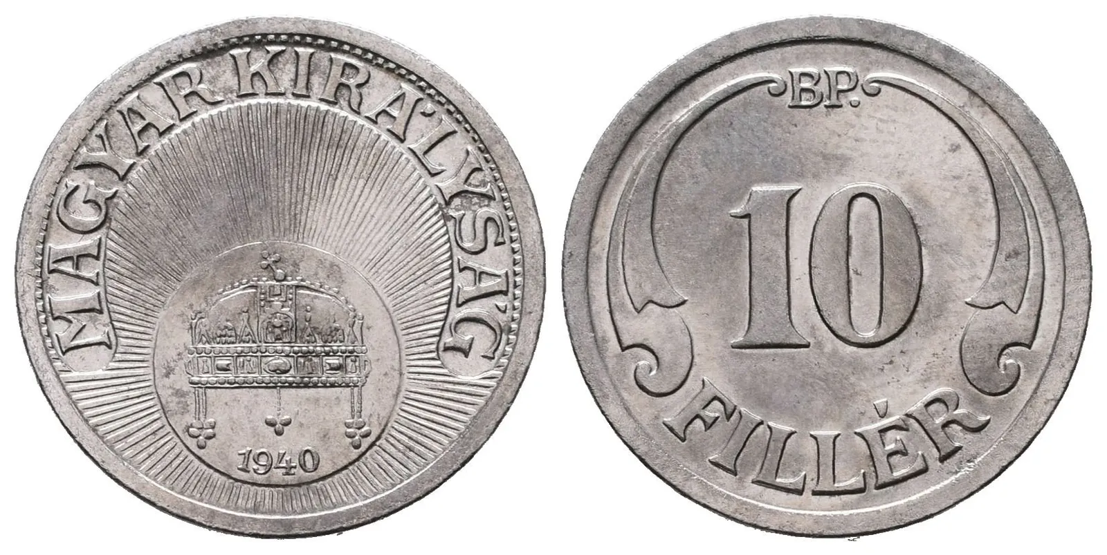 Maďarsko, 10 Filler 1940
