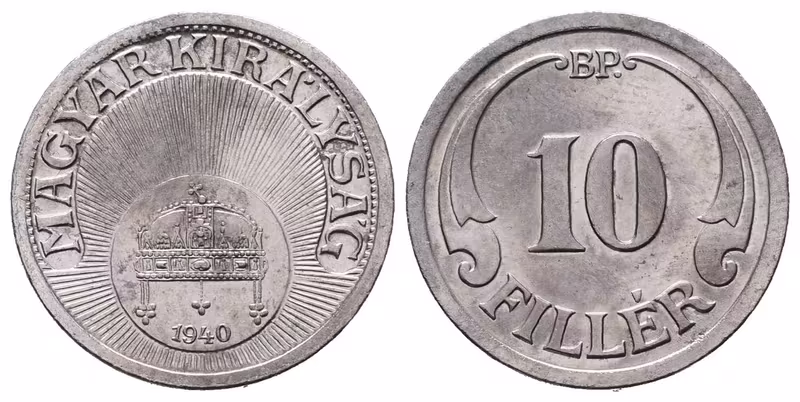 Maďarsko, 10 Filler 1940