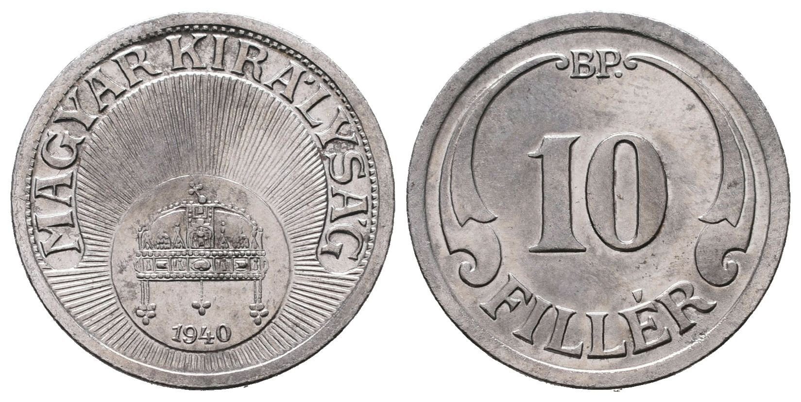 Maďarsko, 10 Filler 1940