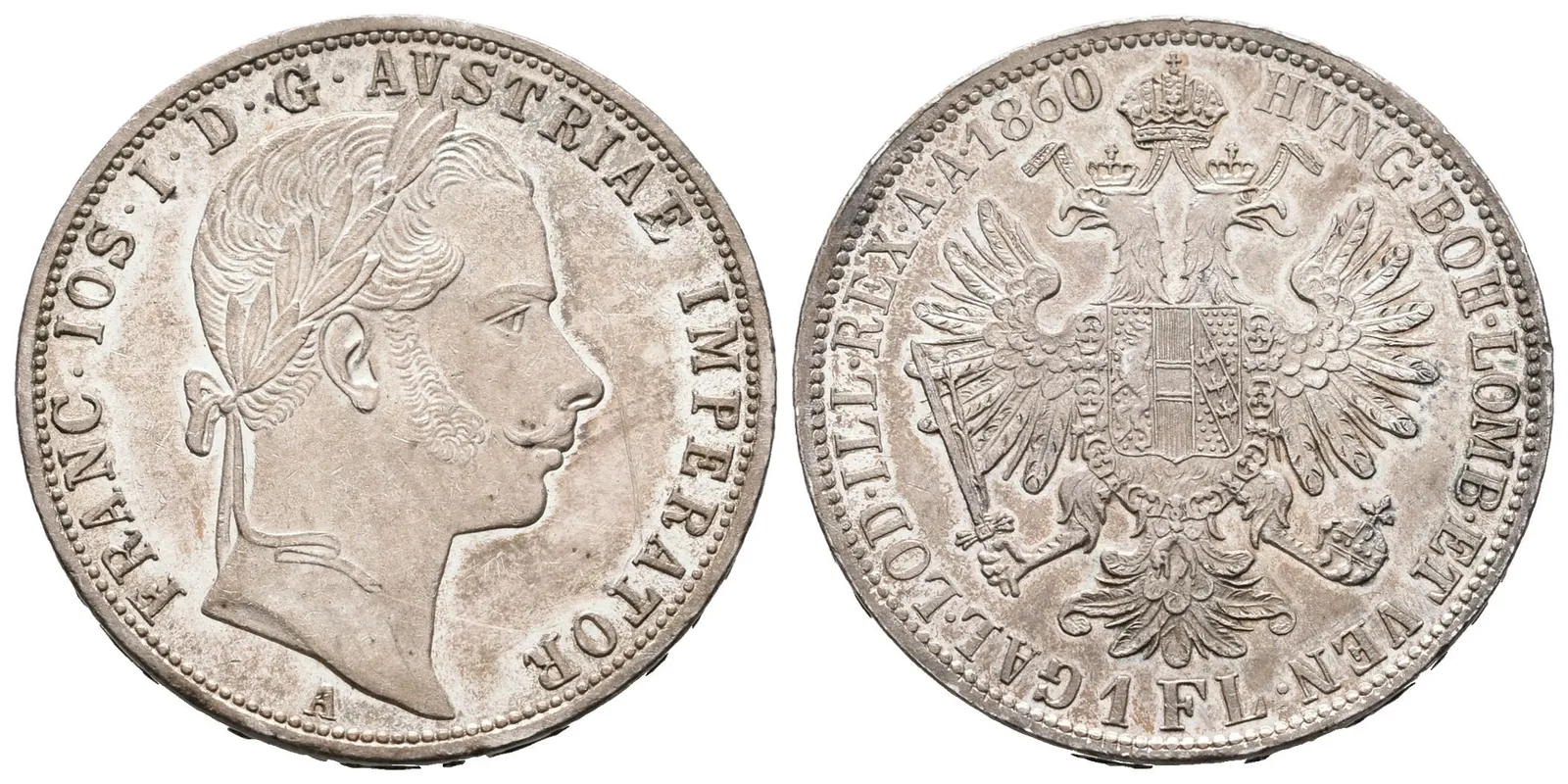Zlatník 1860 A, varianta s tečkou za REX
