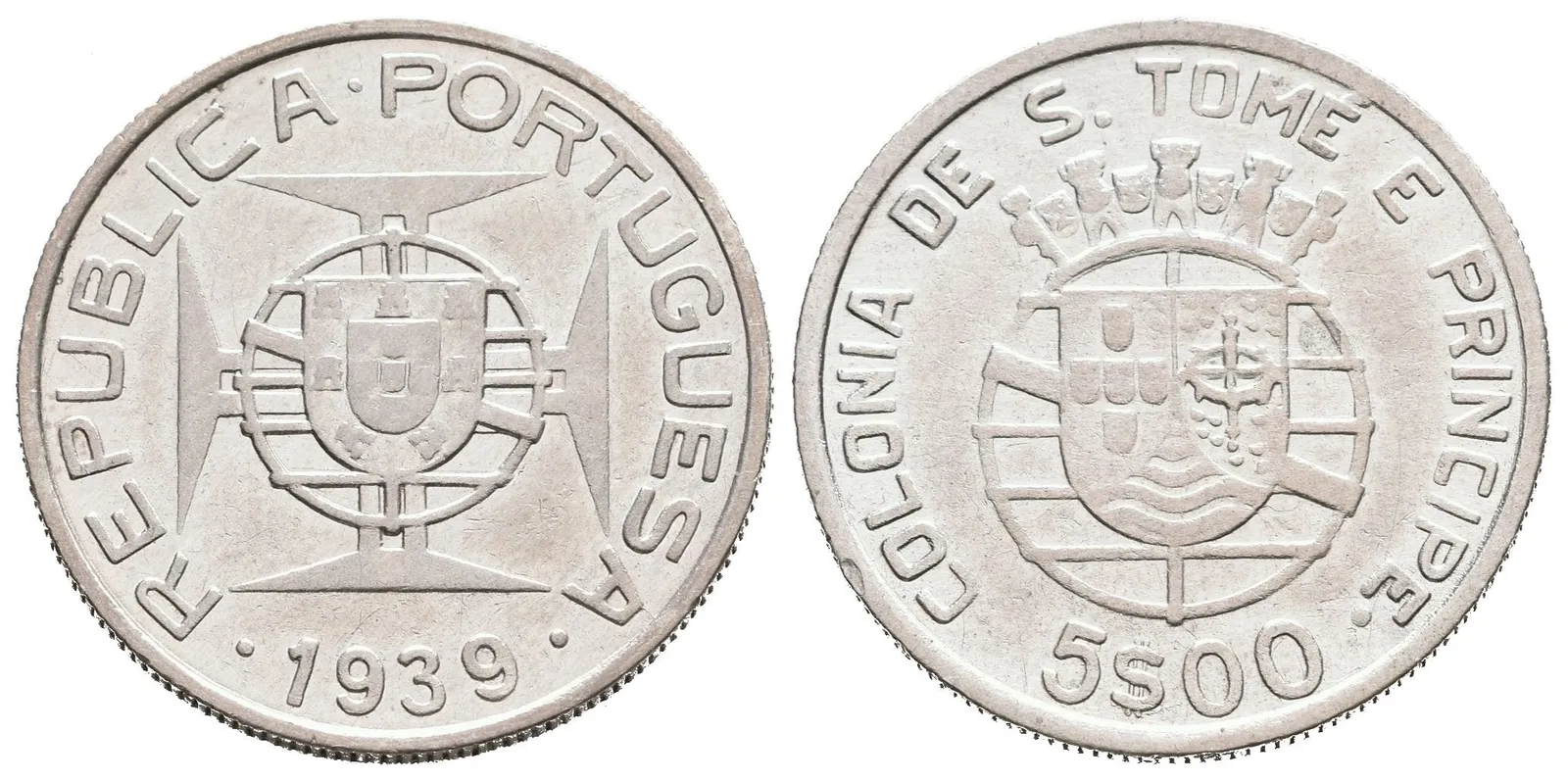 São Tomé e Príncipe, 5 Escudo 1939