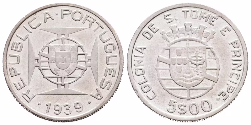 São Tomé e Príncipe, 5 Escudo 1939