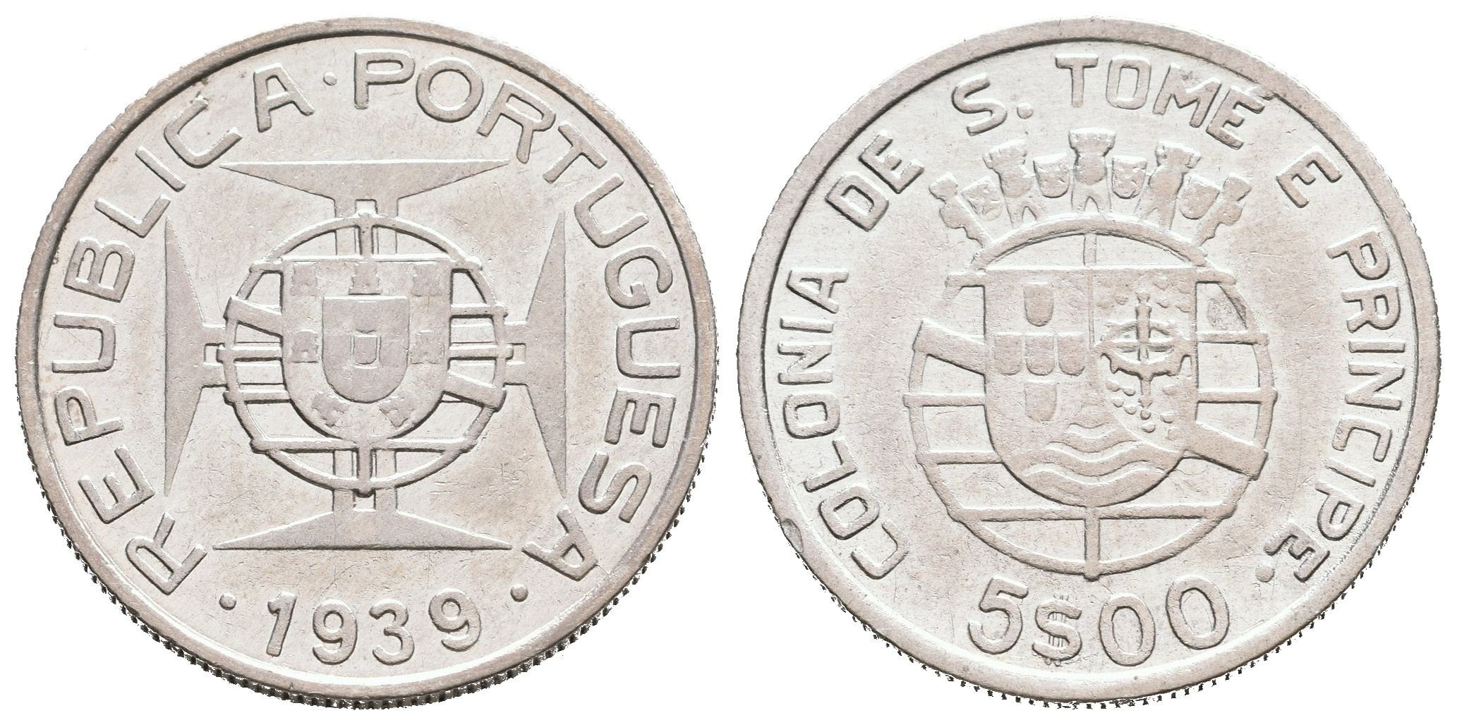 São Tomé e Príncipe, 5 Escudo 1939
