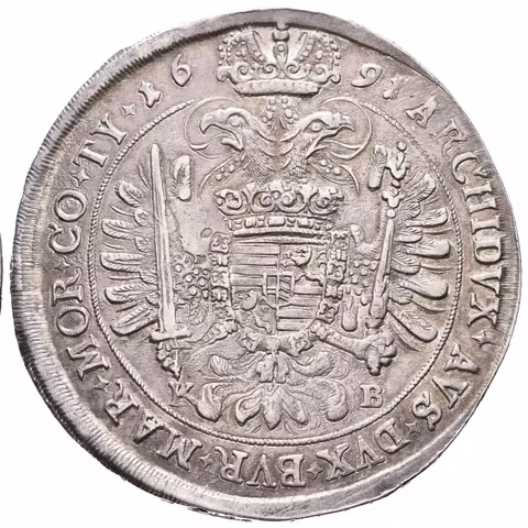 Tolar 1691 KB, Kremnica, Husz.1372a, pěkná zachovalost a patina,