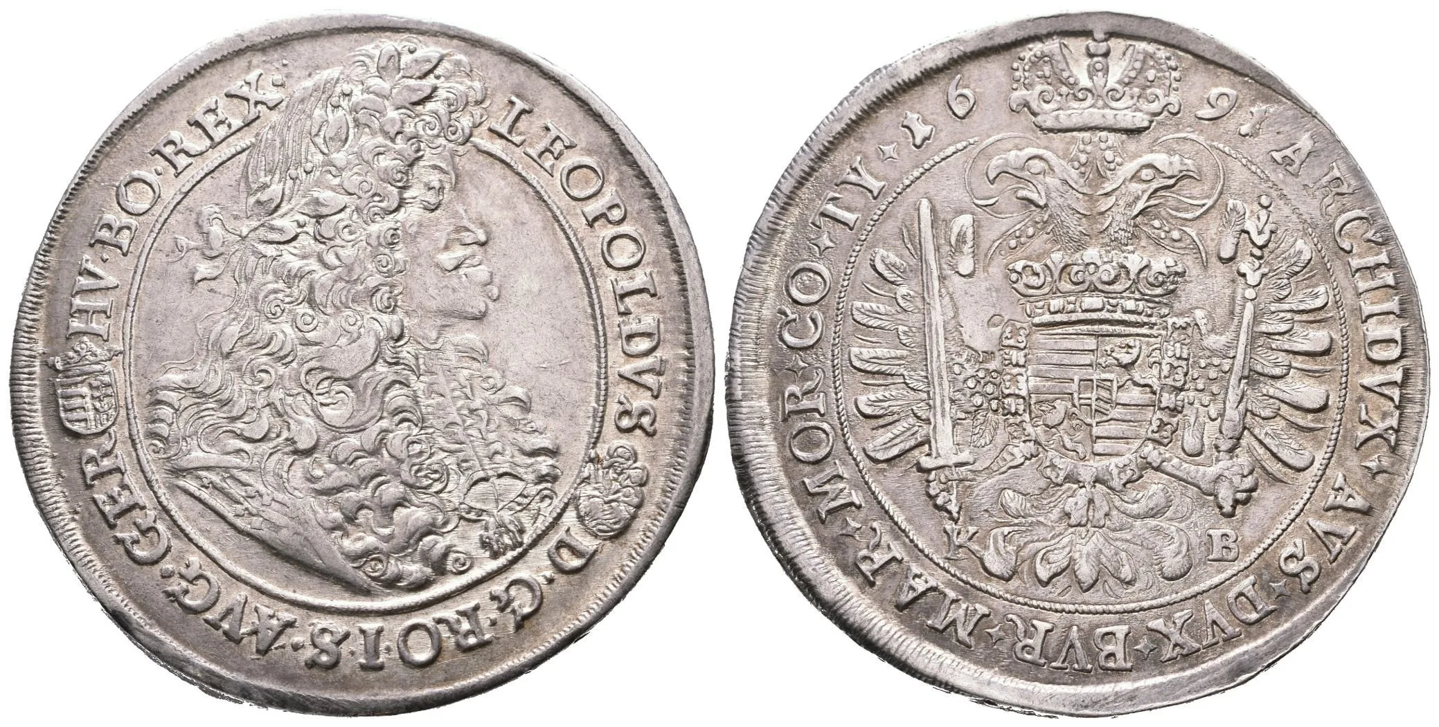 Tolar 1691 KB, Kremnica, Husz.1372a, pěkná zachovalost a patina, — 1