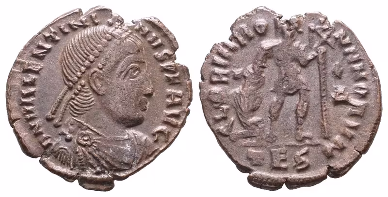 Valentinianus I., nummus, Thessalonica, RIC IX 14