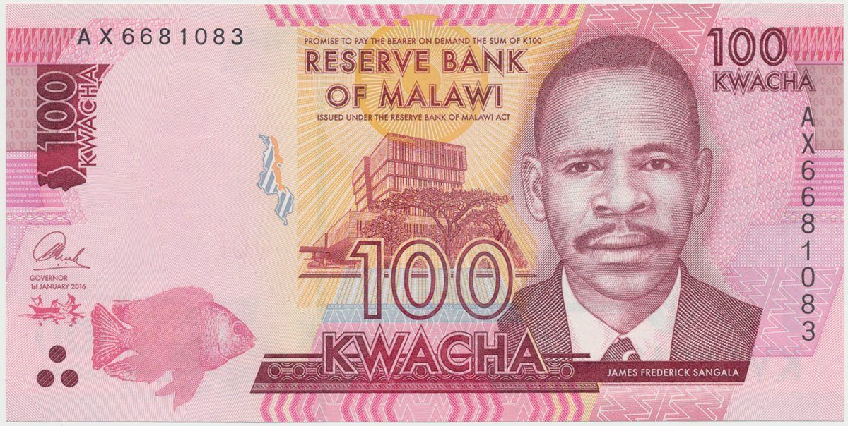 Malawi, 100 Kwacha 2014~2020, P.65