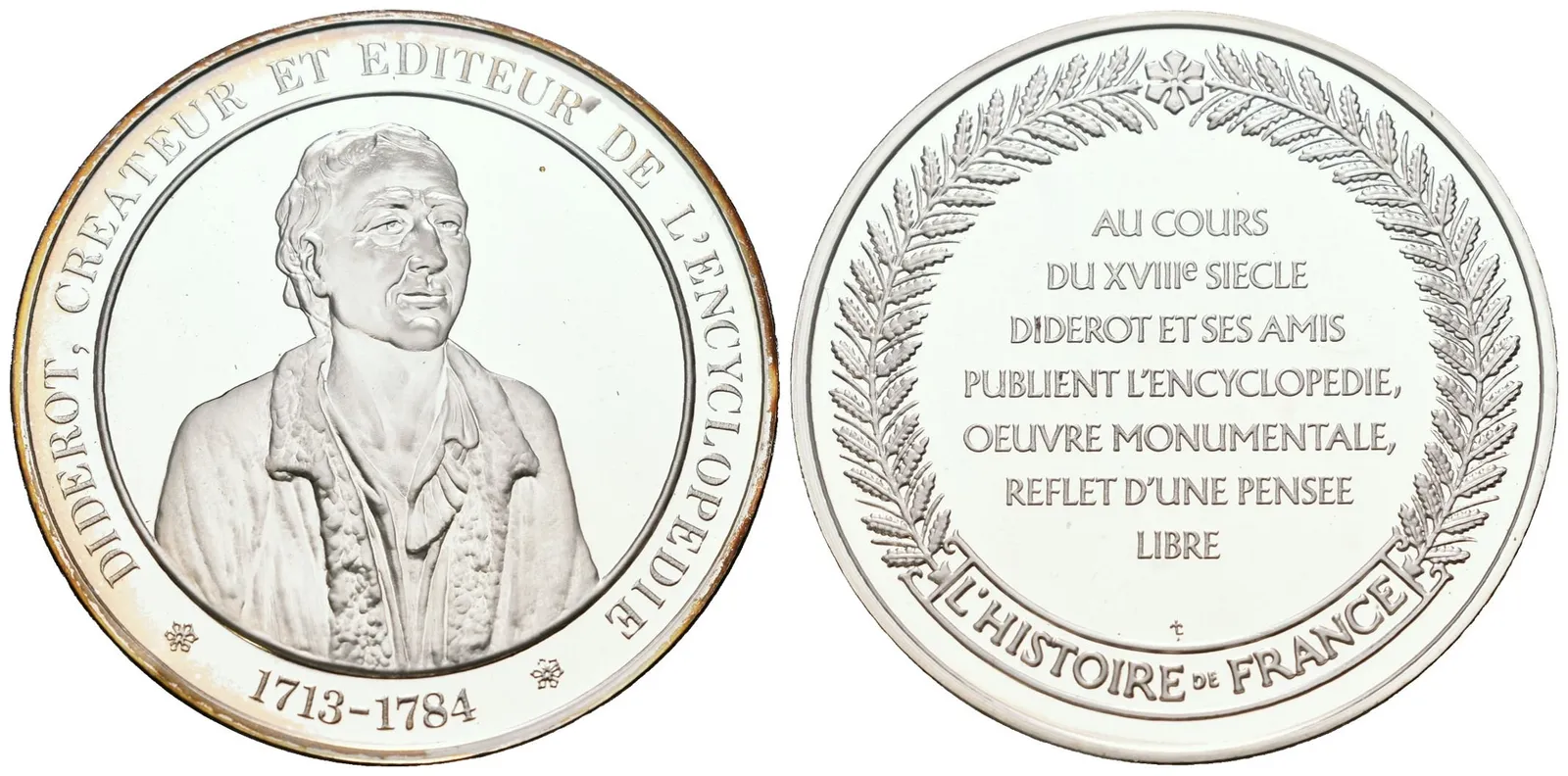 Francie - AR Medaile b.l. - Diderot