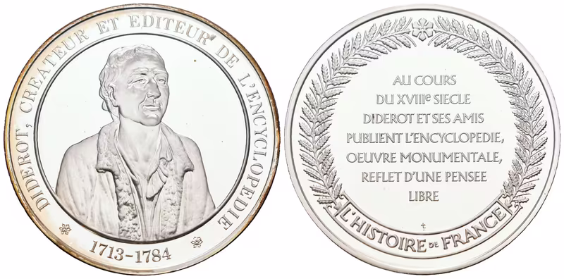 Francie - AR Medaile b.l. - Diderot