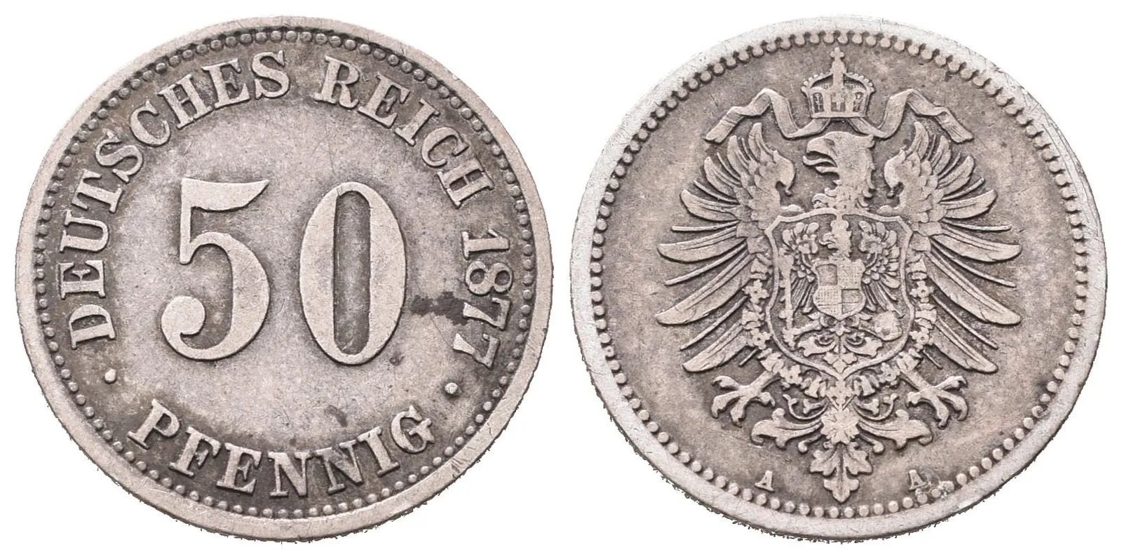 50 Pfennig 1877 A, Berlin
