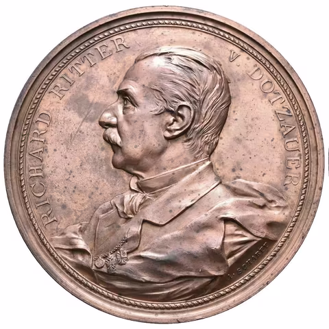AE Medaile 1880 (A. Scharff) - 30. výročí založení Obchodní a živnos -