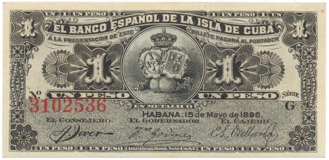 Kuba, 1 Peso 1896, P.47a
