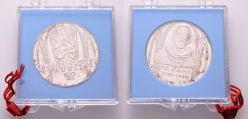 100 Kčs 1980 - Petr Parléř, PROOF