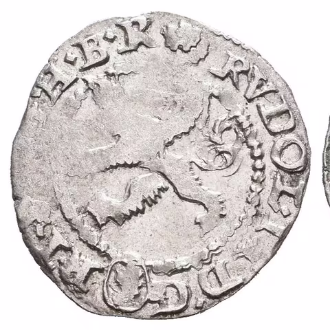 Malý groš 1584, Kutná Hora-Šatný, HN.1b (opis 7a), var. tečky po stranách letopočtu,