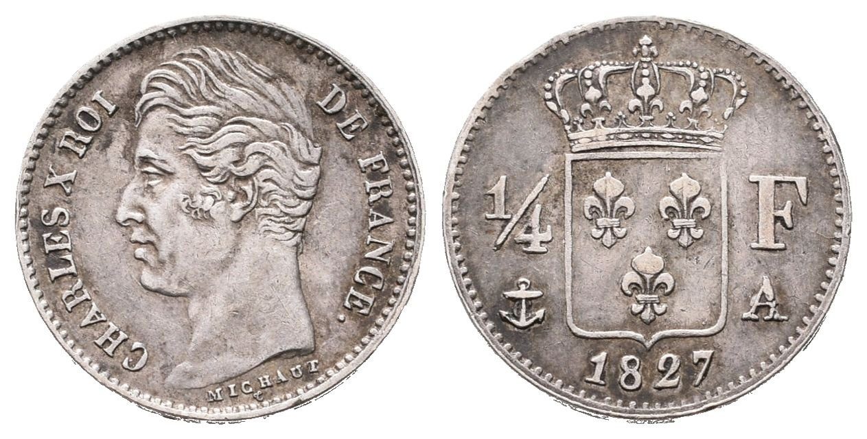 Francie, 1/4 Frank 1827 A