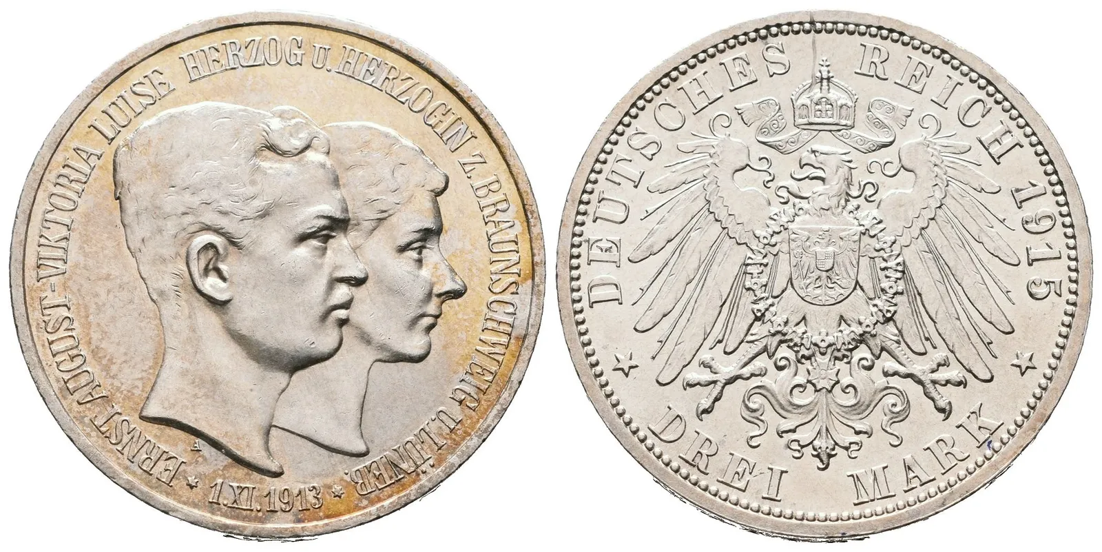 Braunschweig-Lüneburg, 3 Marka 1915 A