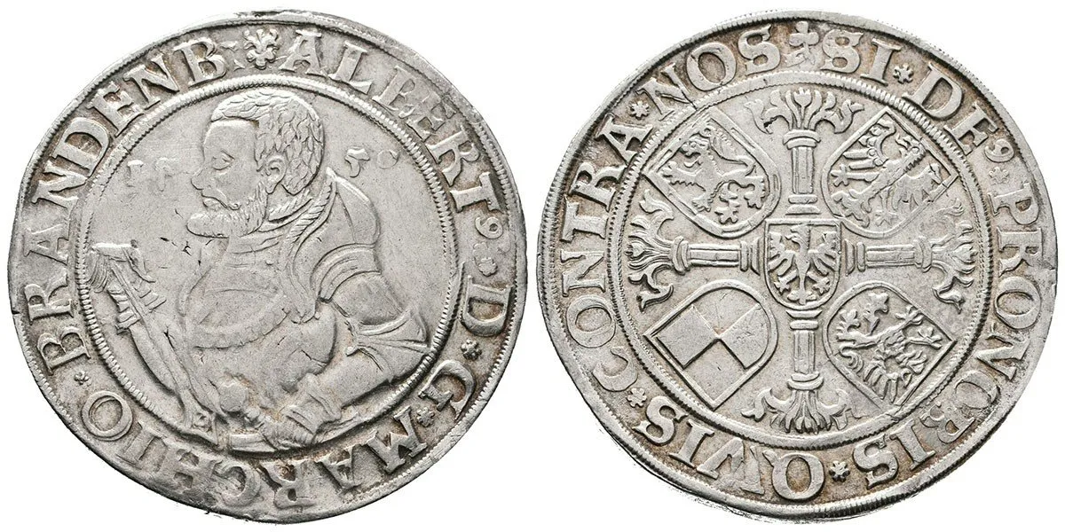 Brandenburg - Franken, Albrecht mladší, 1543 - 1557 — 1